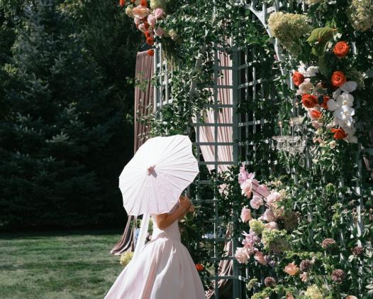 Pinkies Up, Parasols Out: This Storybook Bridal Shower’s Cheeky Spin on the "Garden Party"