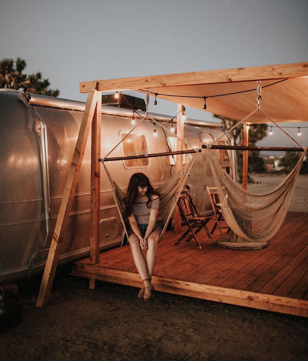 Three Airstreams and a Vintage Cottage in the California Desert