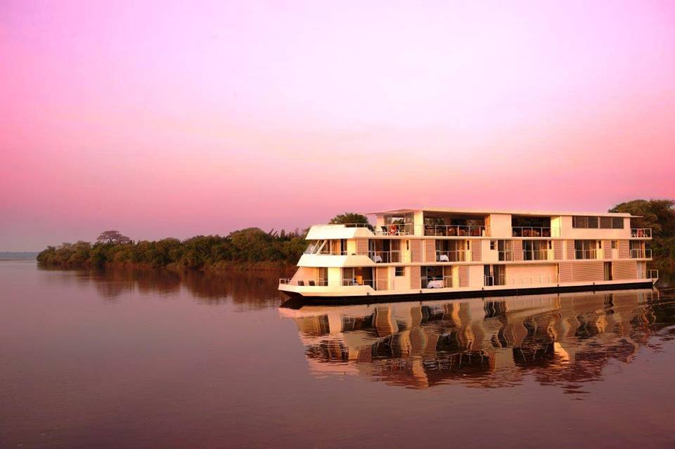 A luxury African river safari : Chobe River, Namibia, Africa