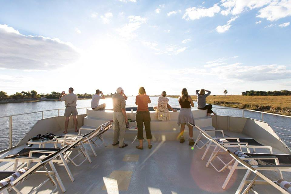 A luxury African river safari : Chobe River, Namibia, Africa
