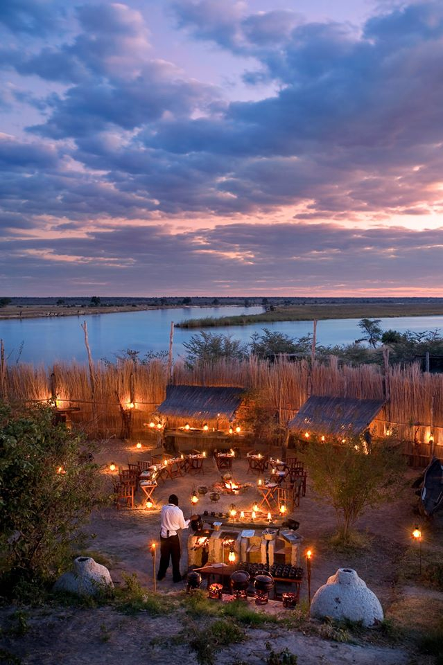 A luxury African river safari : Chobe River, Namibia, Africa