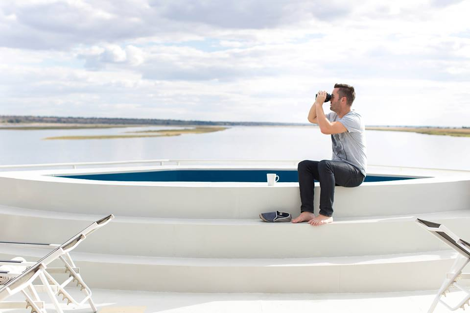 A luxury African river safari : Chobe River, Namibia, Africa