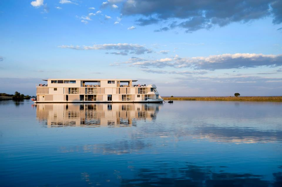A luxury African river safari : Chobe River, Namibia, Africa