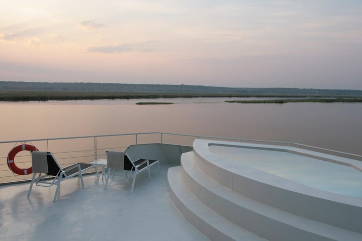 A luxury African river safari : Chobe River, Namibia, Africa