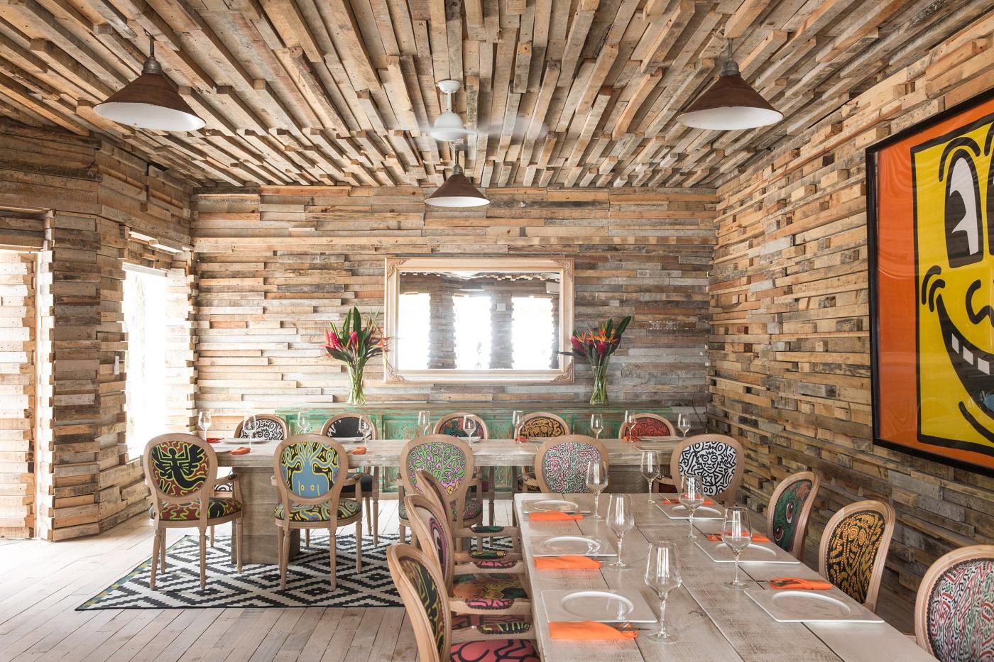 empty restaurant dining tables