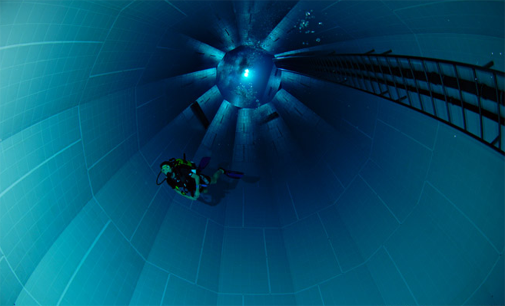 Take a Plunge Into One of the World's Deepest Indoor Swimming Pool