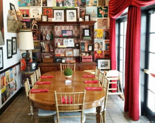 hope46-family-table The Lafayette Hotel Swim Club & Bungalows