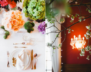 wedding_branch_flowers_place_setting Château Bouffémont
