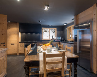 7-Switzerland-Gstaad-Hillside-Kitchen Hillside House