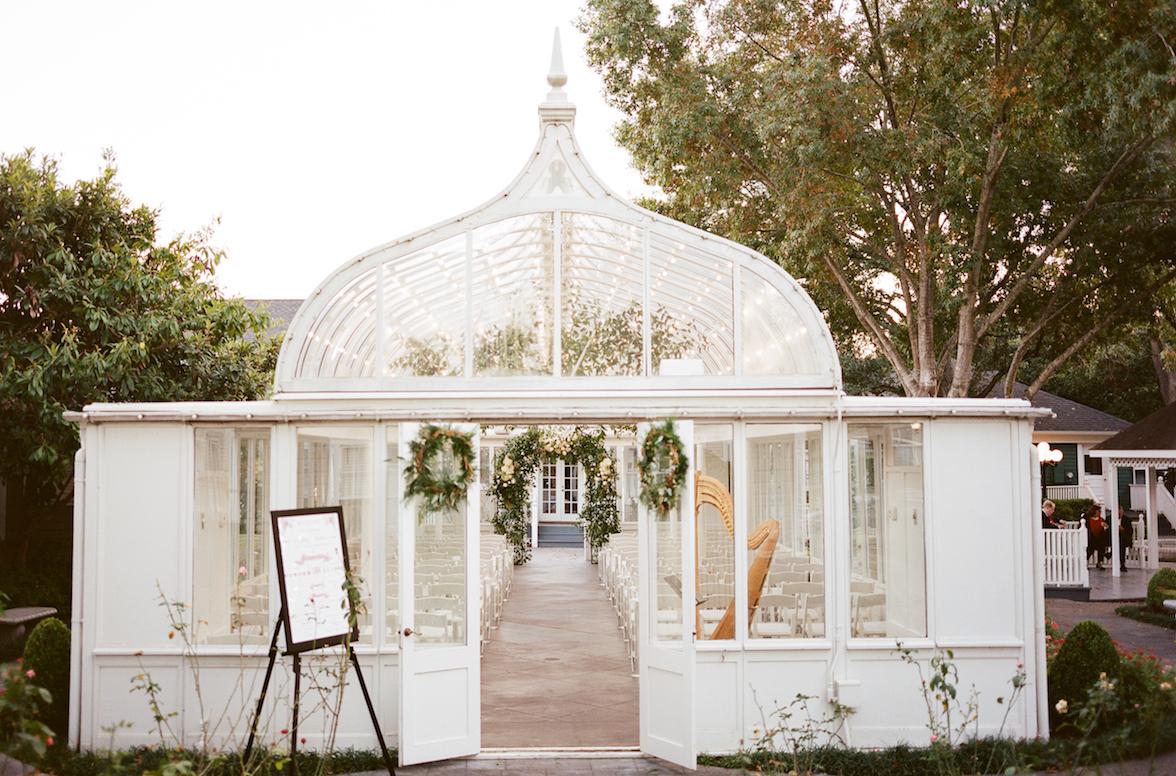 An Upscale Outdoor Wedding with a Green-and-White Floral Palette in North  Garden, Virginia