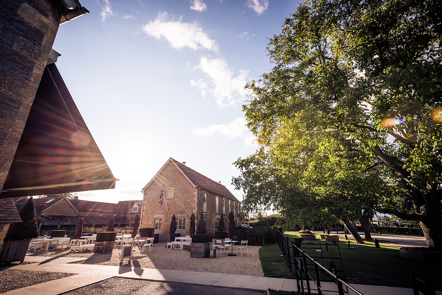 The iconic farmshop takes full advantage of its location; vegetables, fruit and herbs are picked each morning from the market garden and sold in the shop and used by the chefs in the award-winning cafe.