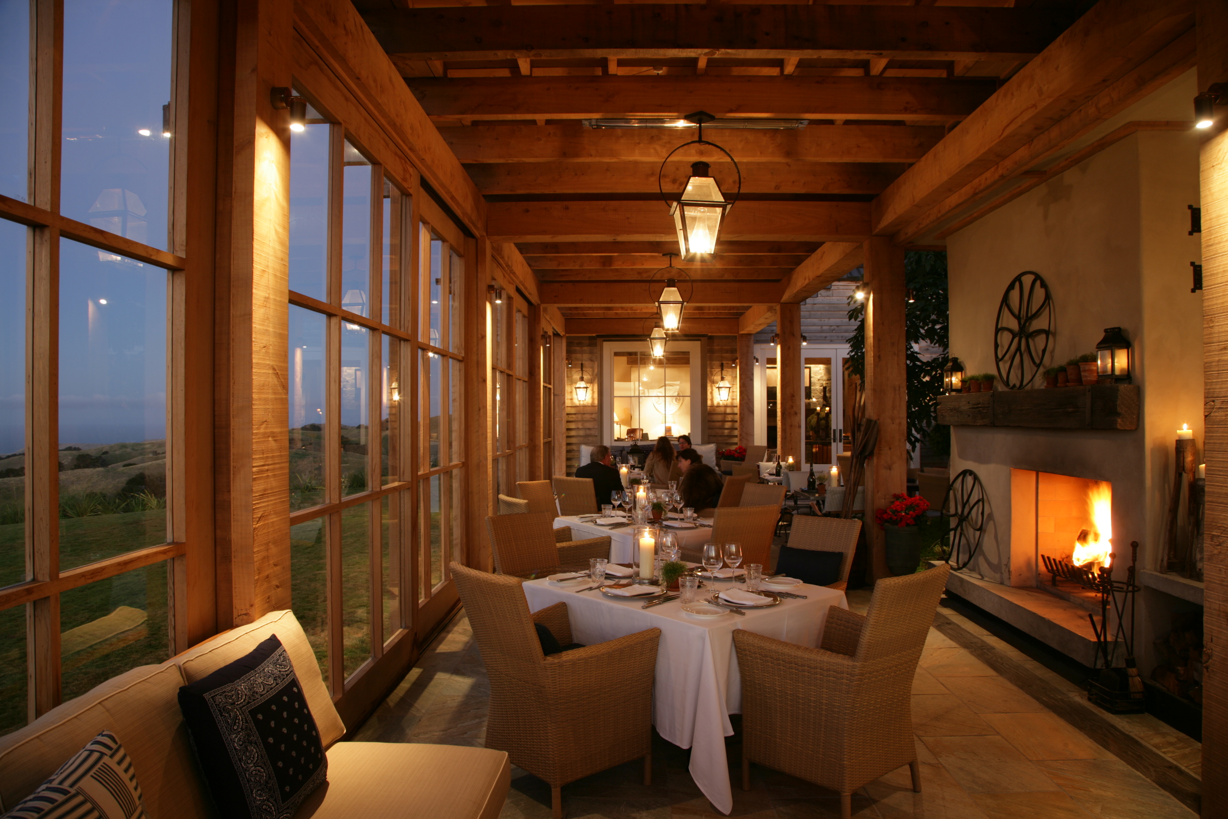 Dining in the Loggia