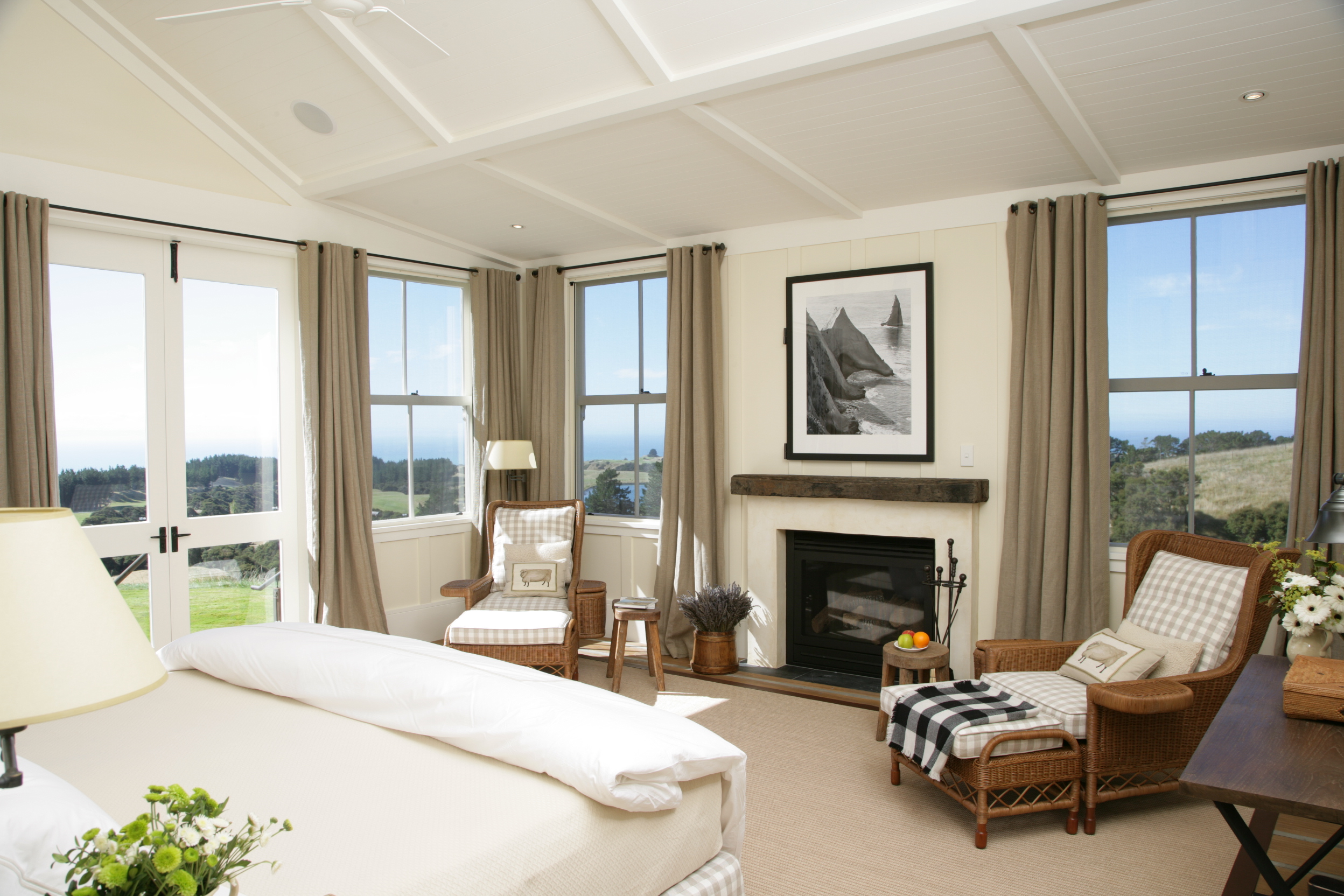 The master bedroom at the owner's cottage