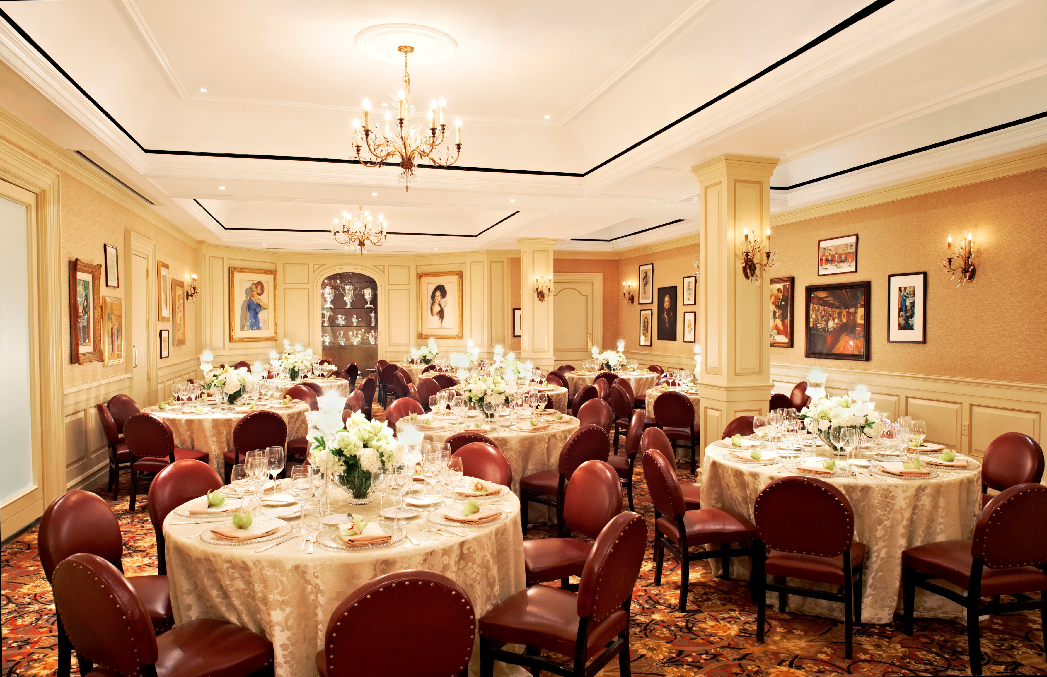 Puncheon Room, one of ten beautifully decorated private dining rooms.