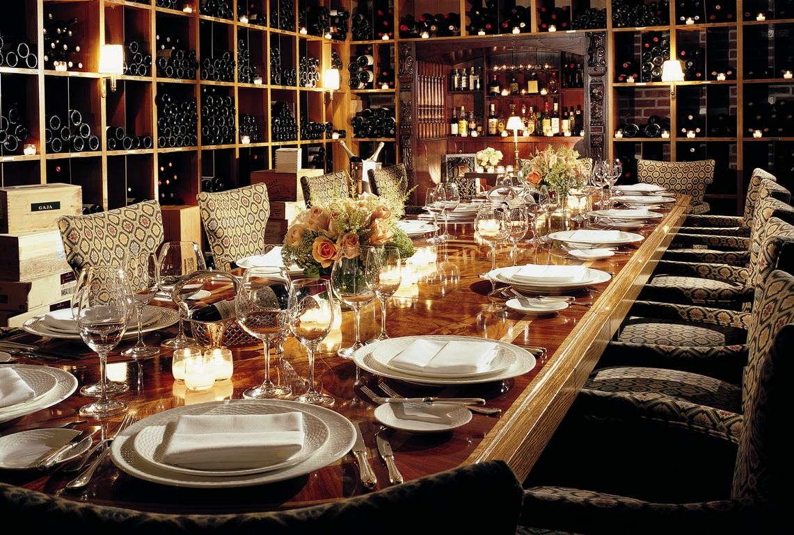 Legendary prohibition-era wine cellar, available for private events.