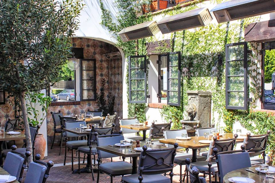 Sunny courtyard.