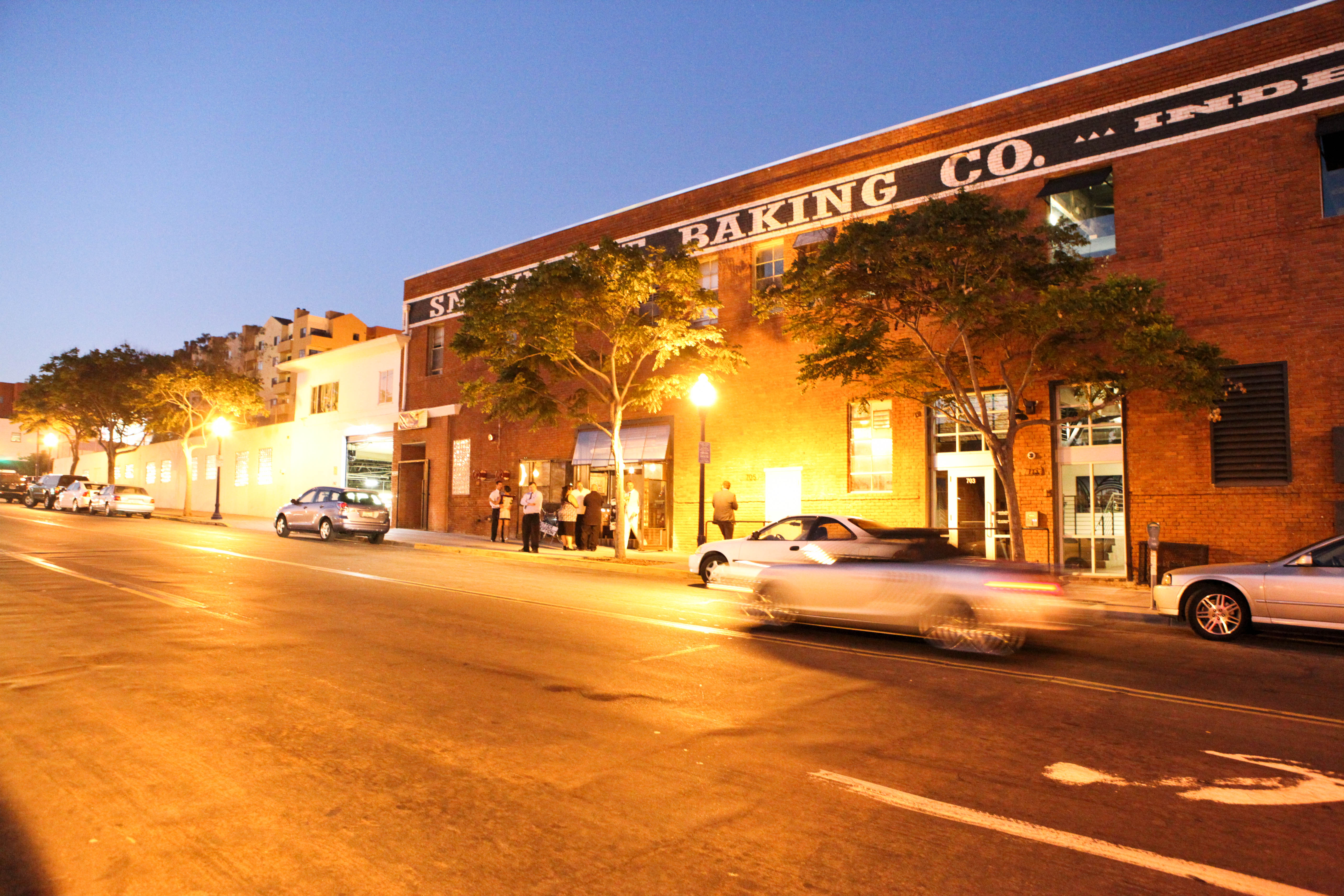 Night time exterior.