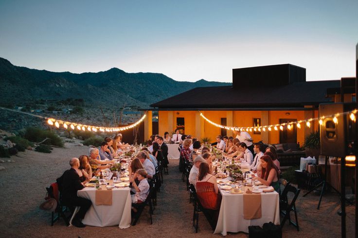 Sacred Sands provides a beautiful desert setting for long feasting tables.