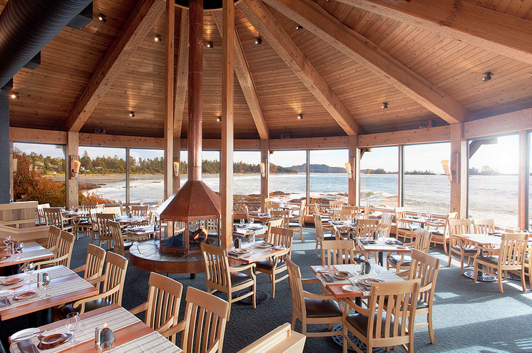 The Pointe Restaurant has an incredible  240 degrees view of Pacific Ocean.