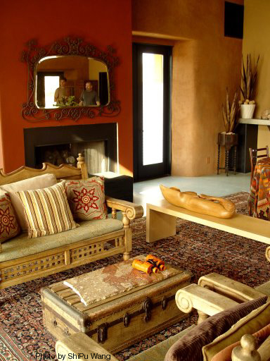 The great room at Sacred Sands Joshua Tree.