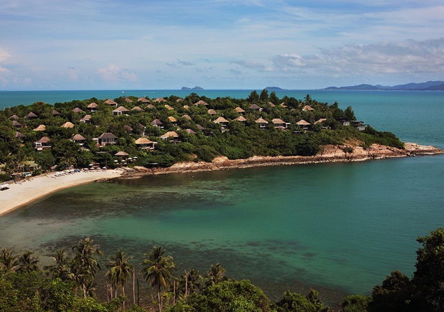 The resort is made up of just 66 private villas, many with personal pools, which are landscaped within natural vegetation,