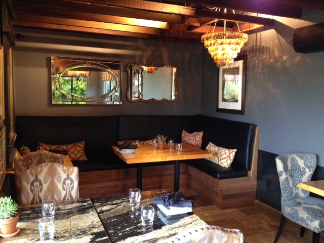 At The Patio on Lamont Street there is an open-aired patio, a living green wall with an exotic mix of lush plants, sustainable design, rustic and impressive wood tables, and a herb and vegetable garden, perfect environment for any occasion.