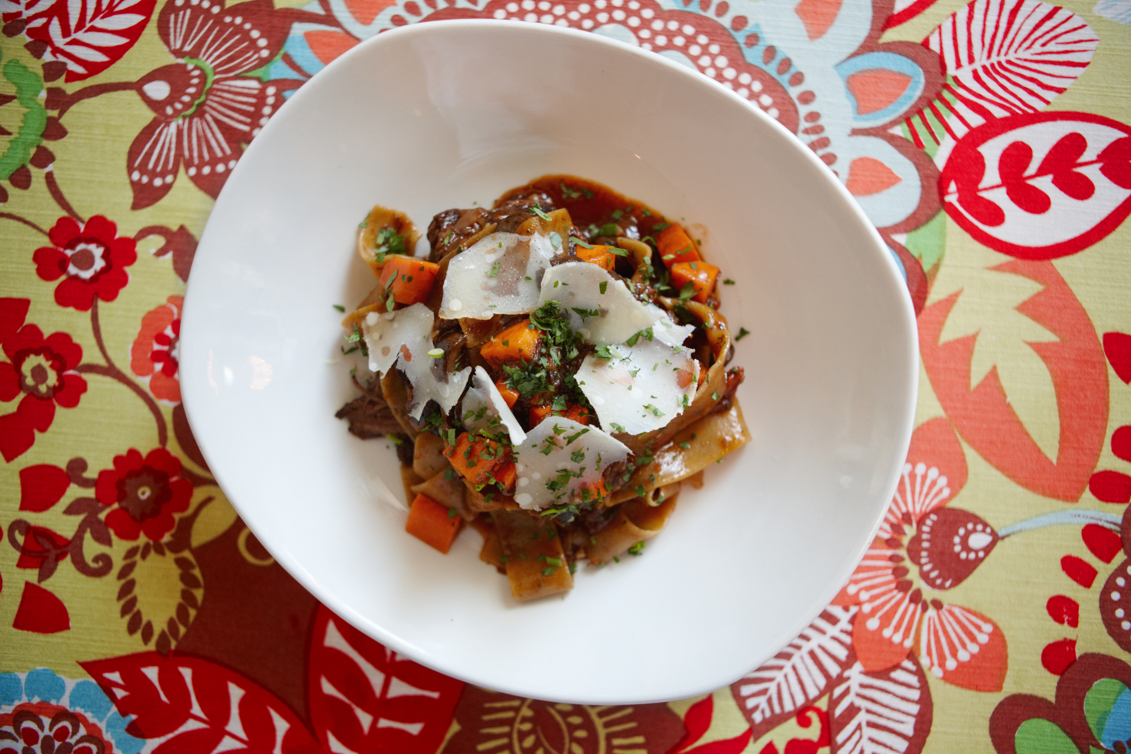 Short Rib Pappardelle - Executive Chef Joe Magnanelli takes the reins in the kitchen with California-inspired Italian classics prepared with locally sourced, organic and sustainable products.