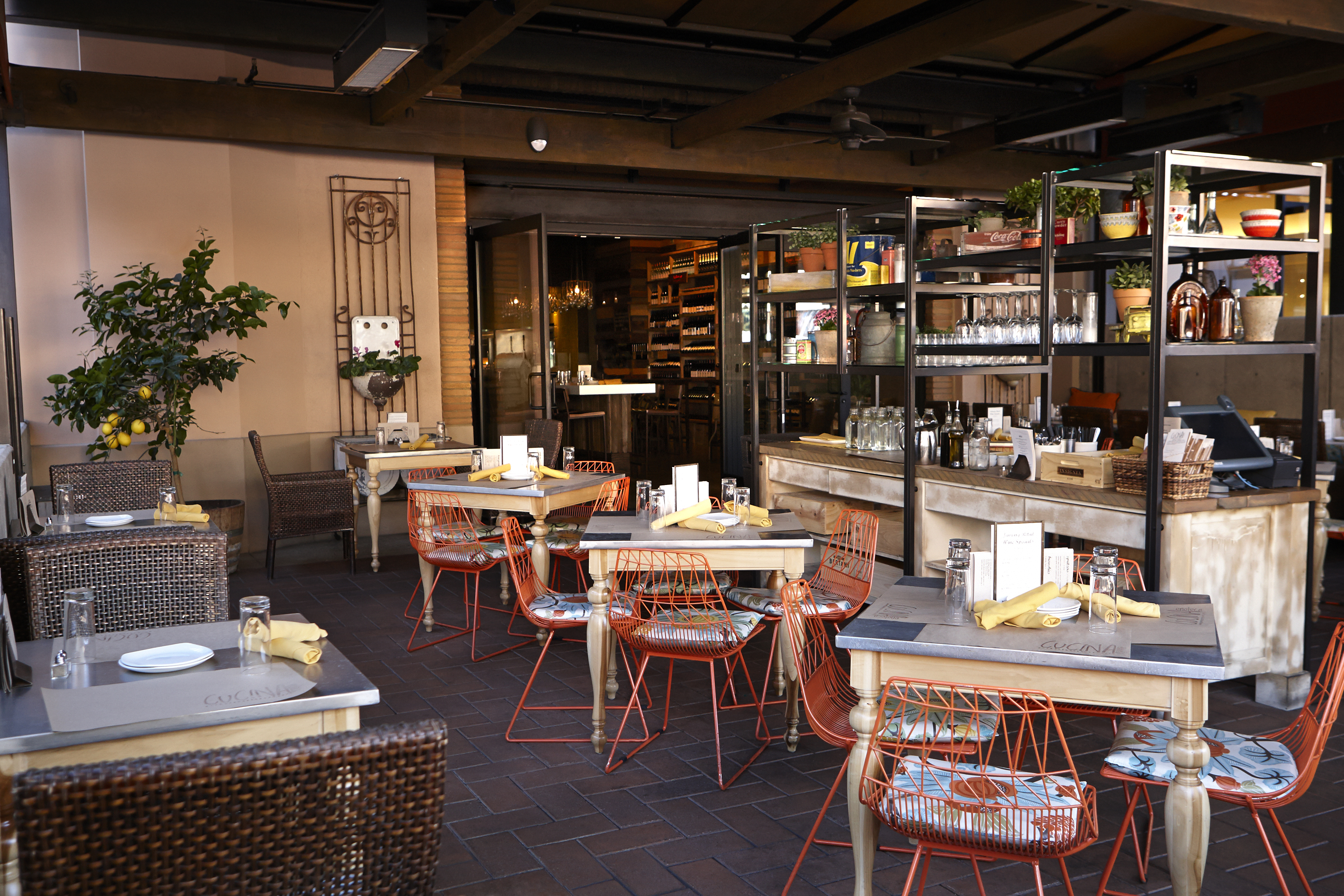 Raw and repurposed local finds make up the interior, with touches of rusticity and vintage charm.