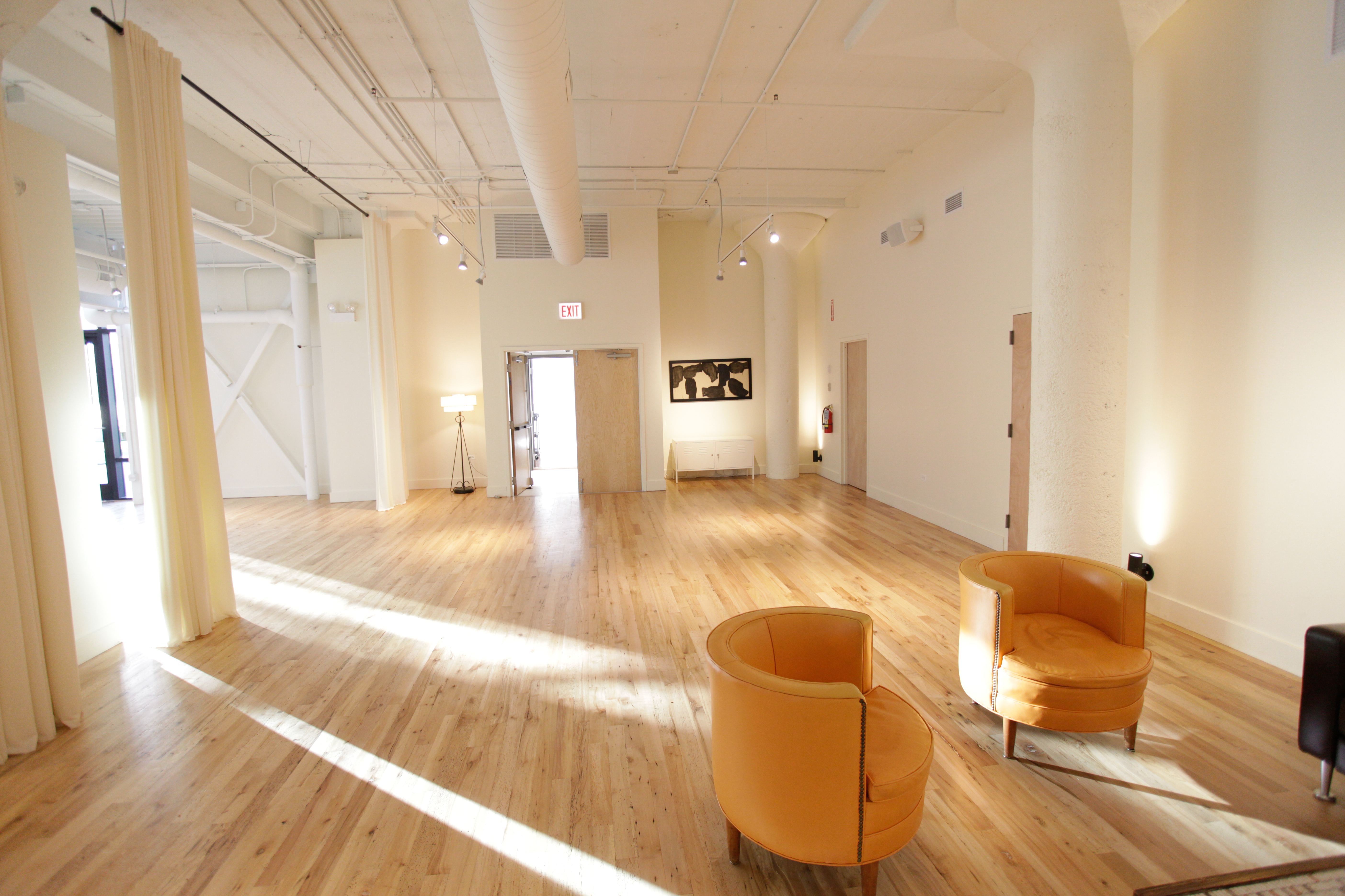 The loft side of our space.