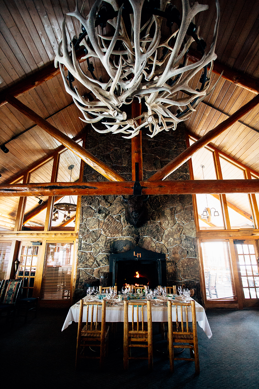 The main dinning room and the perfect setting for your small conference, retreat or meeting.