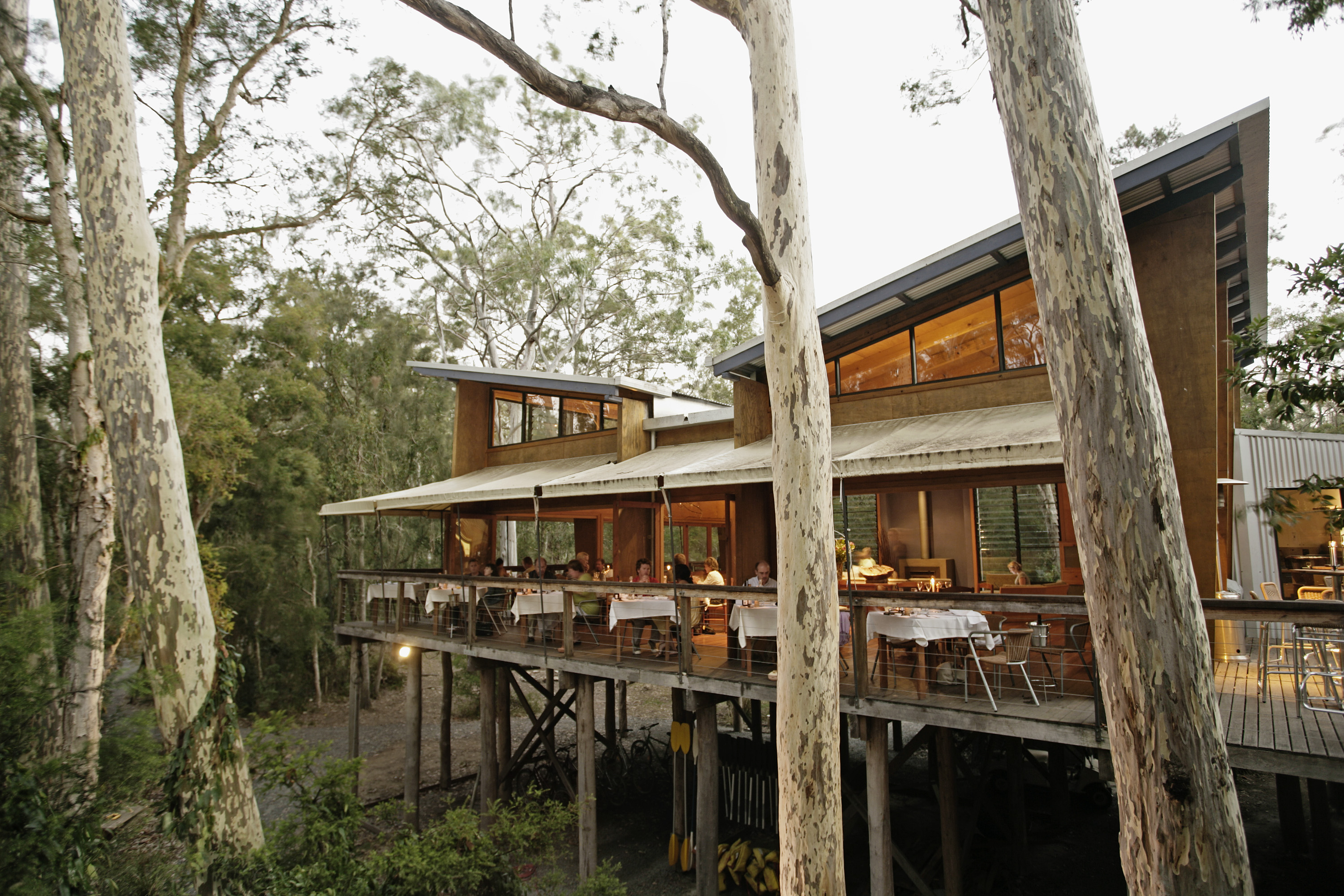 The Gunyah Treehouse (aboriginal for meeting place, or place of shelter) is at the heart of the camp.