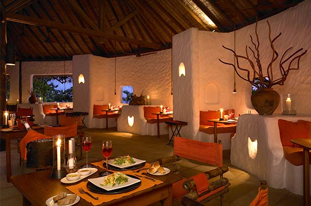 Dining by the beach