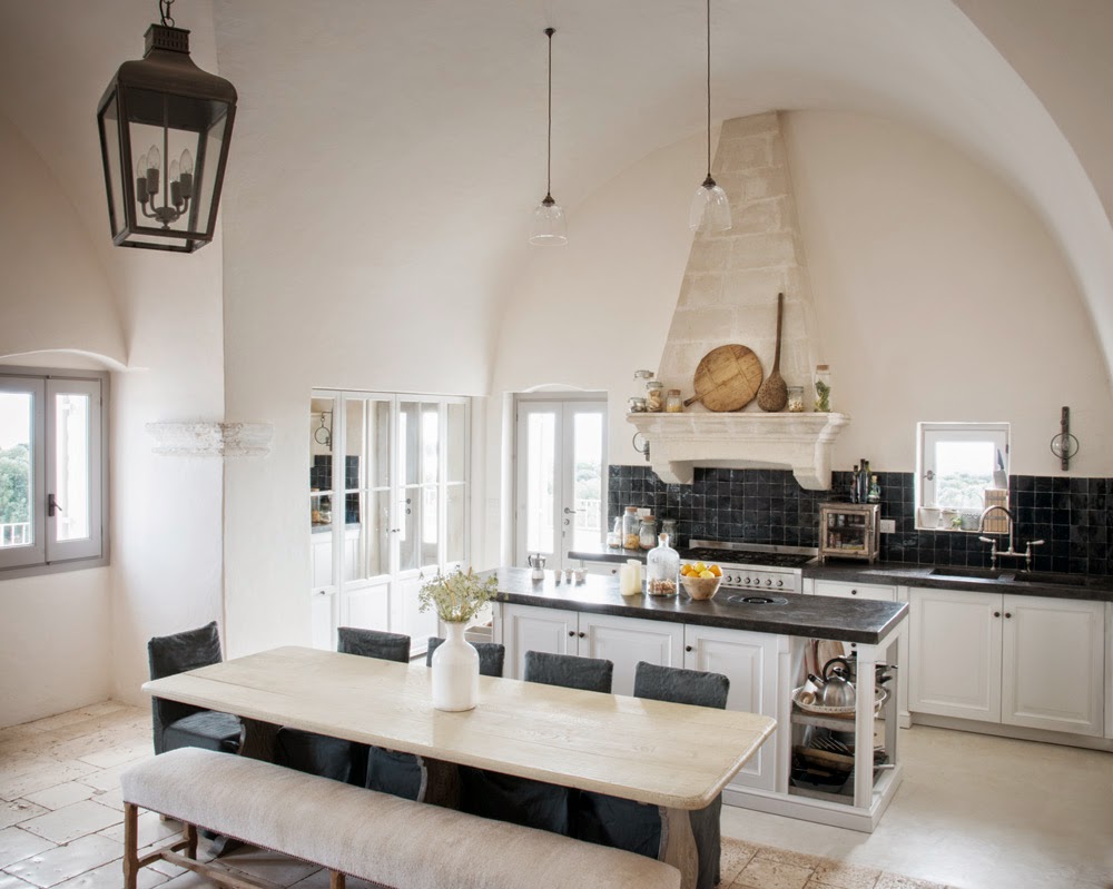 Family kitchen in the main house.