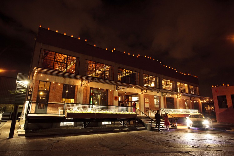 Industrial warehouse building for special events.