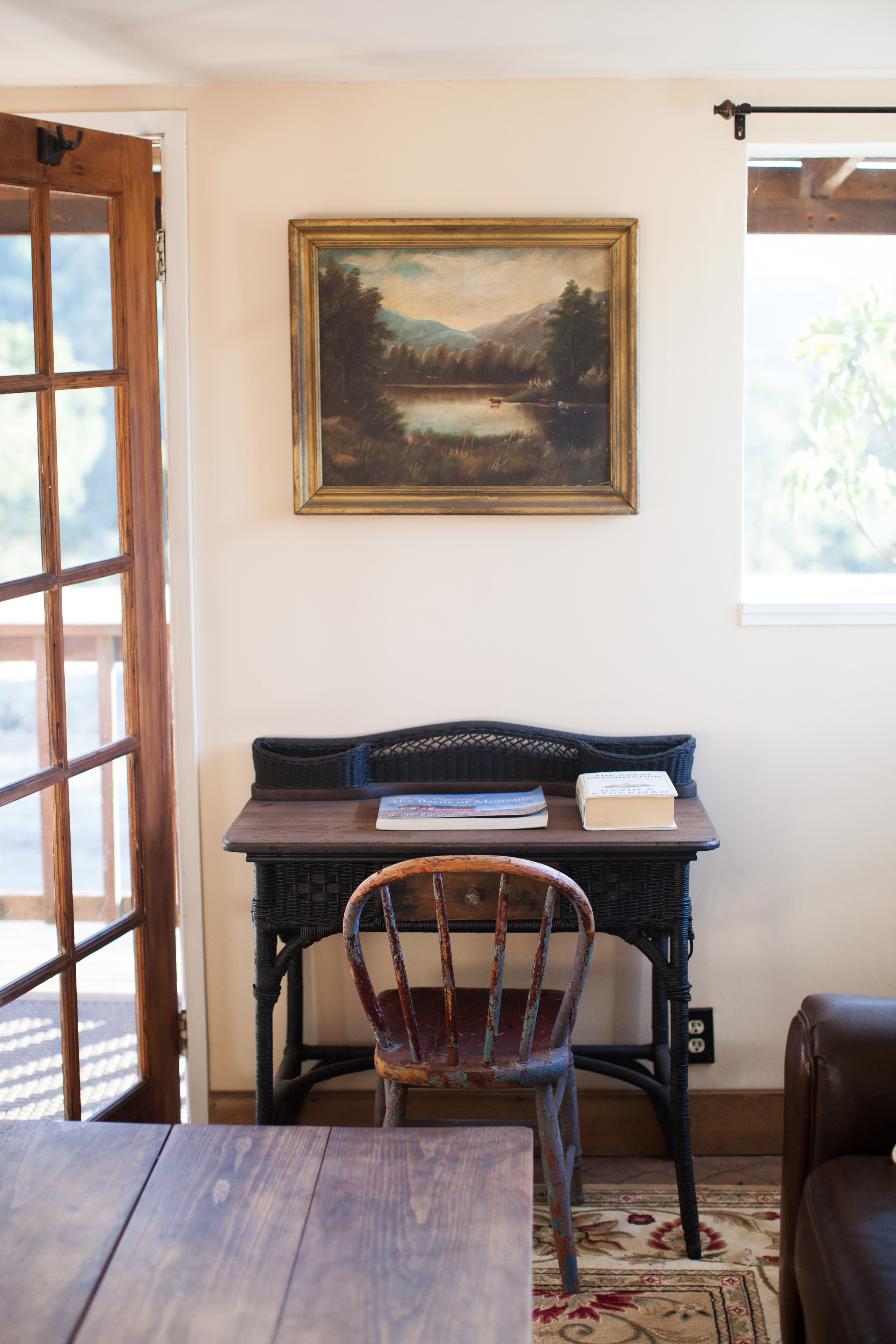 Antique Desk inside of Cottage