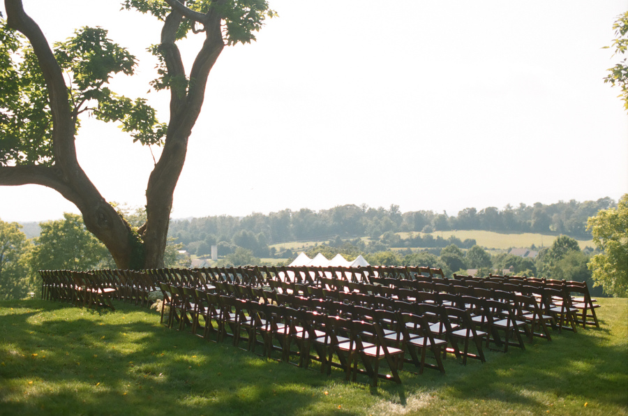 Ceremony with amazing valley views