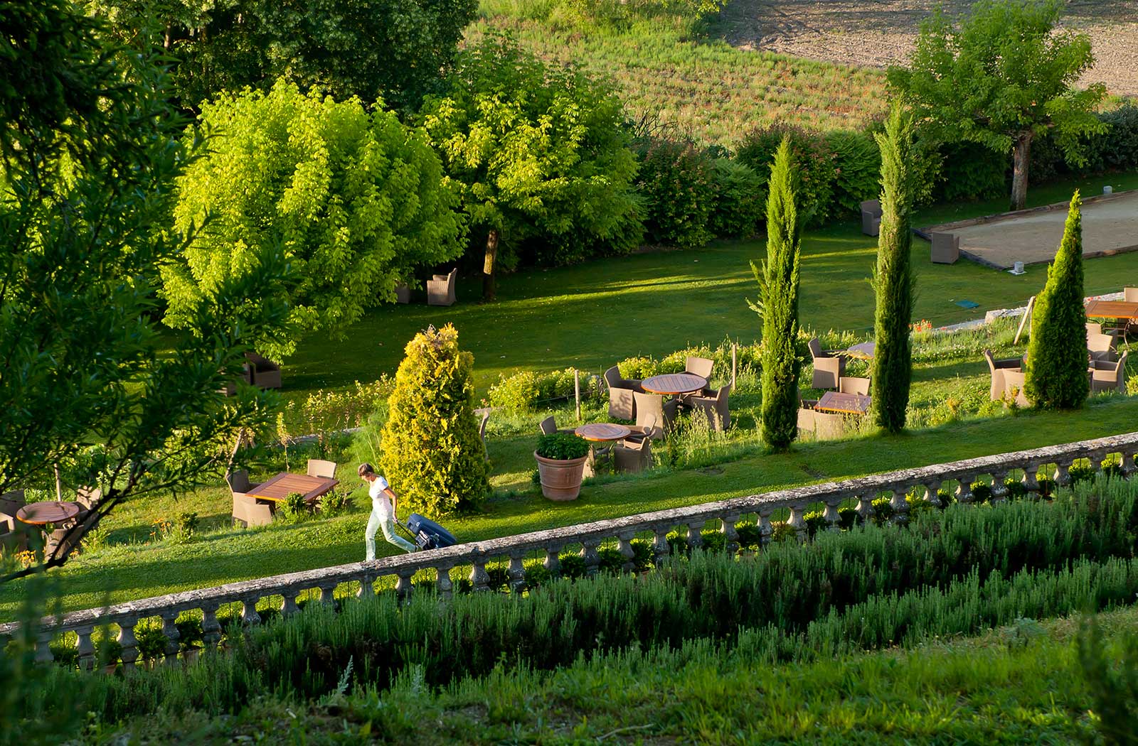 Take a stroll around the hotel and enjoy the view.