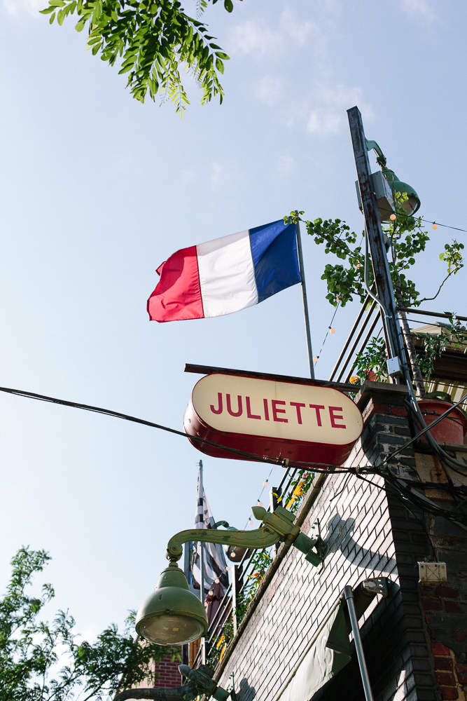 French inspired restaurant with vintage french design and interior.