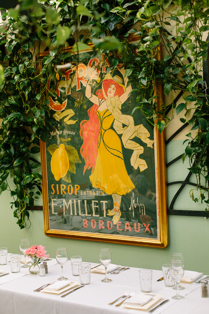 Adorned with antique Parisian fixtures, furnishings and collectables, the atmosphere evokes feelings of nostalgia from a picturesque era.