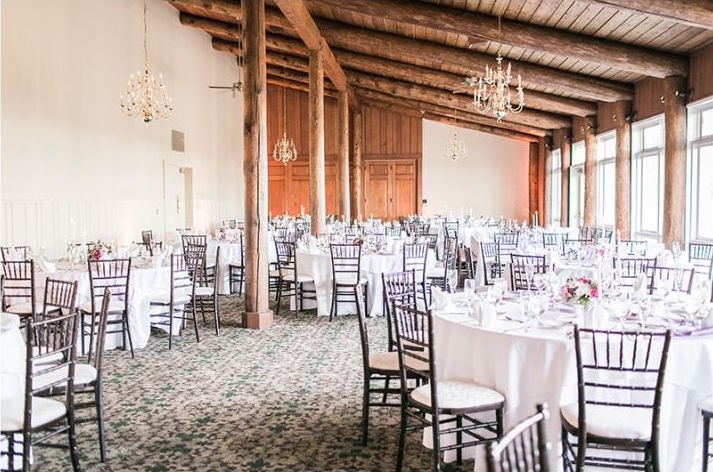 All of our reception space comes with chairs, tables, white tablecloths and linen napkins, silverware, glassware and place settings.