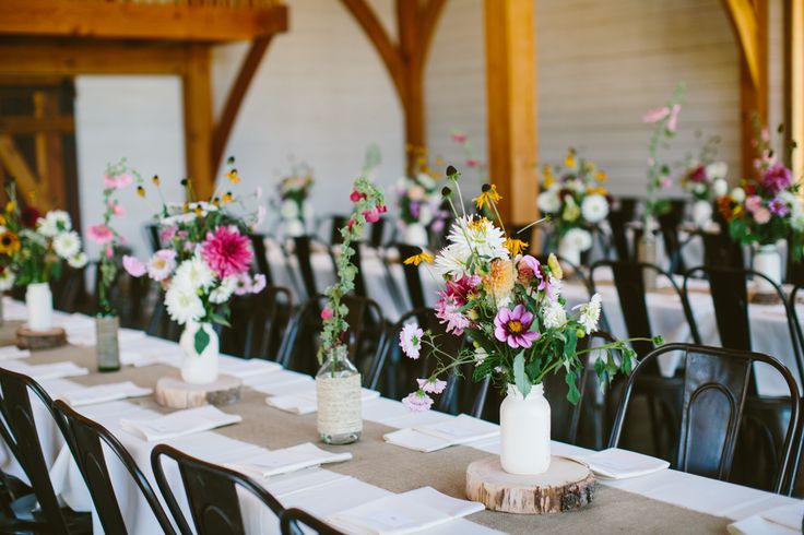 Event Styling: Belle & Bee | Flowers by Bride's sister and Pies made by Bride and family.