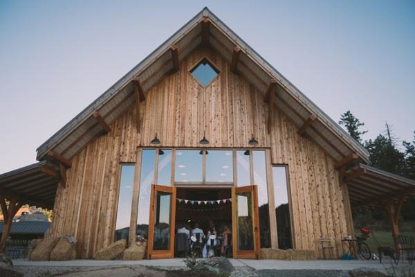 A Traditional hand cut timber frame venue, affectionately know as 'The Barn', nestles into the stunning rolling fields of the 300 acre Bird's Eye Cove Farm.