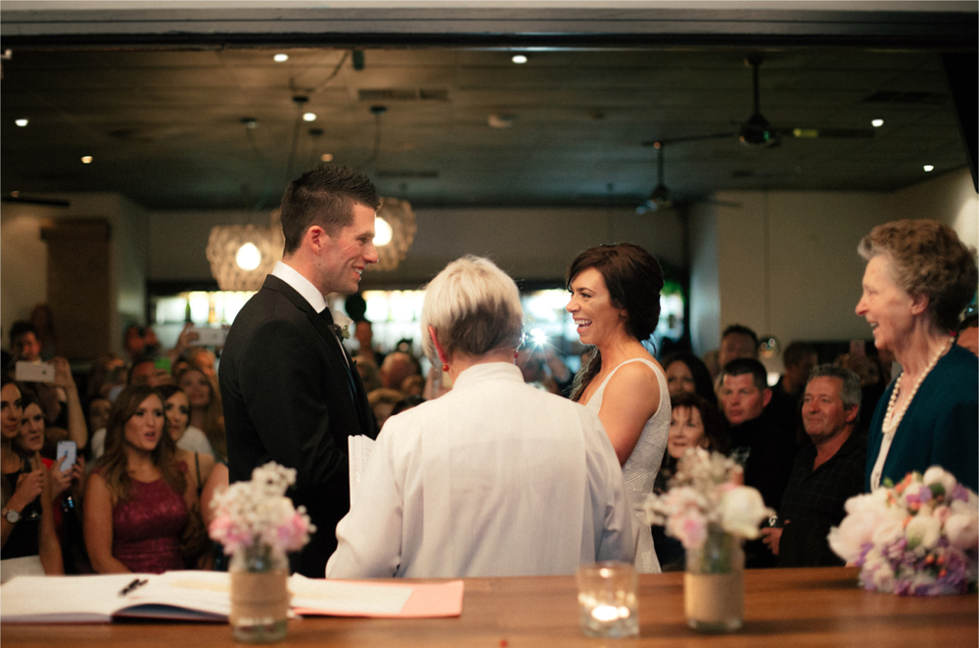 Surprise wedding ceremony at The Deck Brighton.