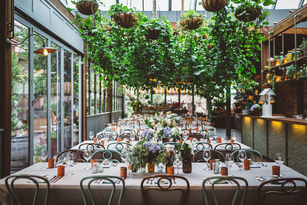 The Garden can hold up to 140 for a seated dinner, or up to 220 for a more informal event.