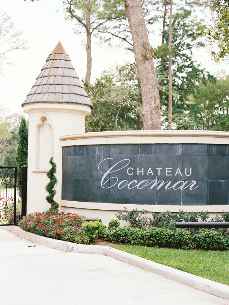 Chateau Cocomar luxury estate wedding venue with ornate European-inspired architecture in Houston, TX