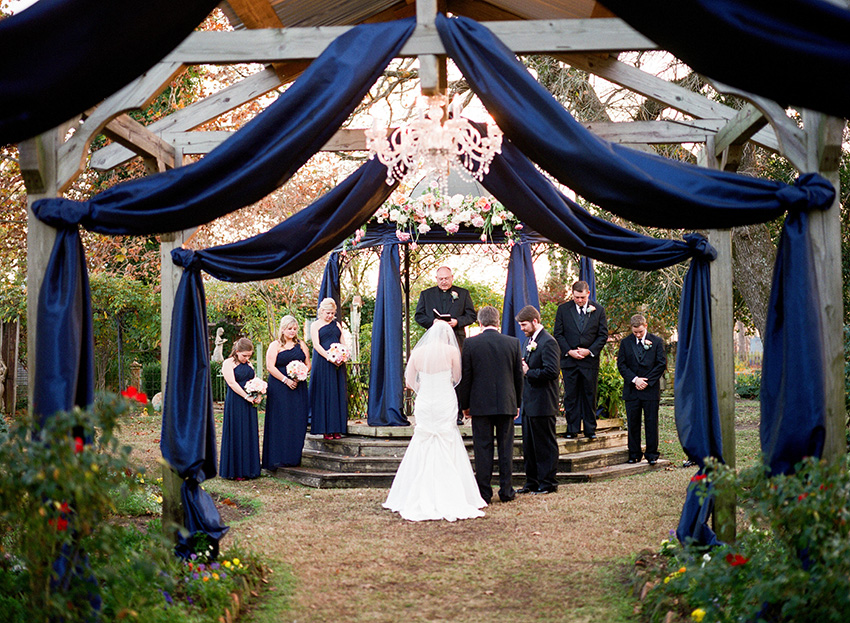 Covering the classic elements of Elmwood Gardens by Provence wedding venue, the entry way signals the transition into serenity, incorporating arbors and architectural structures of years gone by.