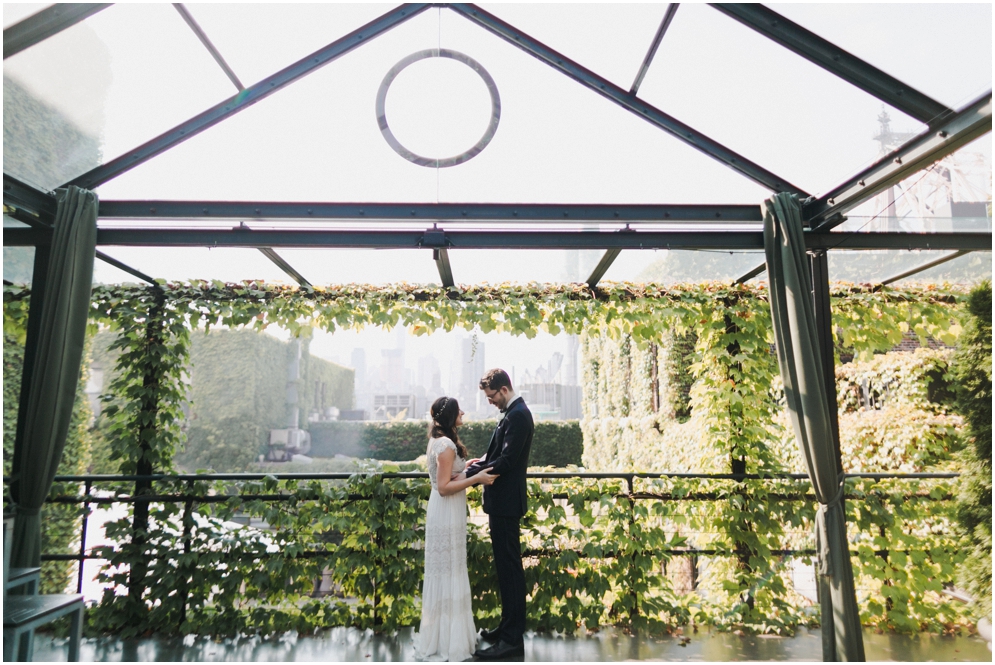 Our property's Main Space is the first room guests see upon arrival. It has 40' vaulted ceilings, exposed brick throughout and iron beams that frame a glass roof.