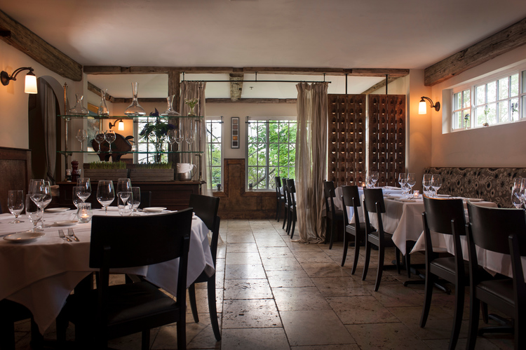 The original parlor rooms are warm, intimate and cozy, perfect for a more formal celebratory meal. These rooms have lovely views of the Atlantic Ocean and the Primo farm provides a stunning backdrop to a refined dining experience.