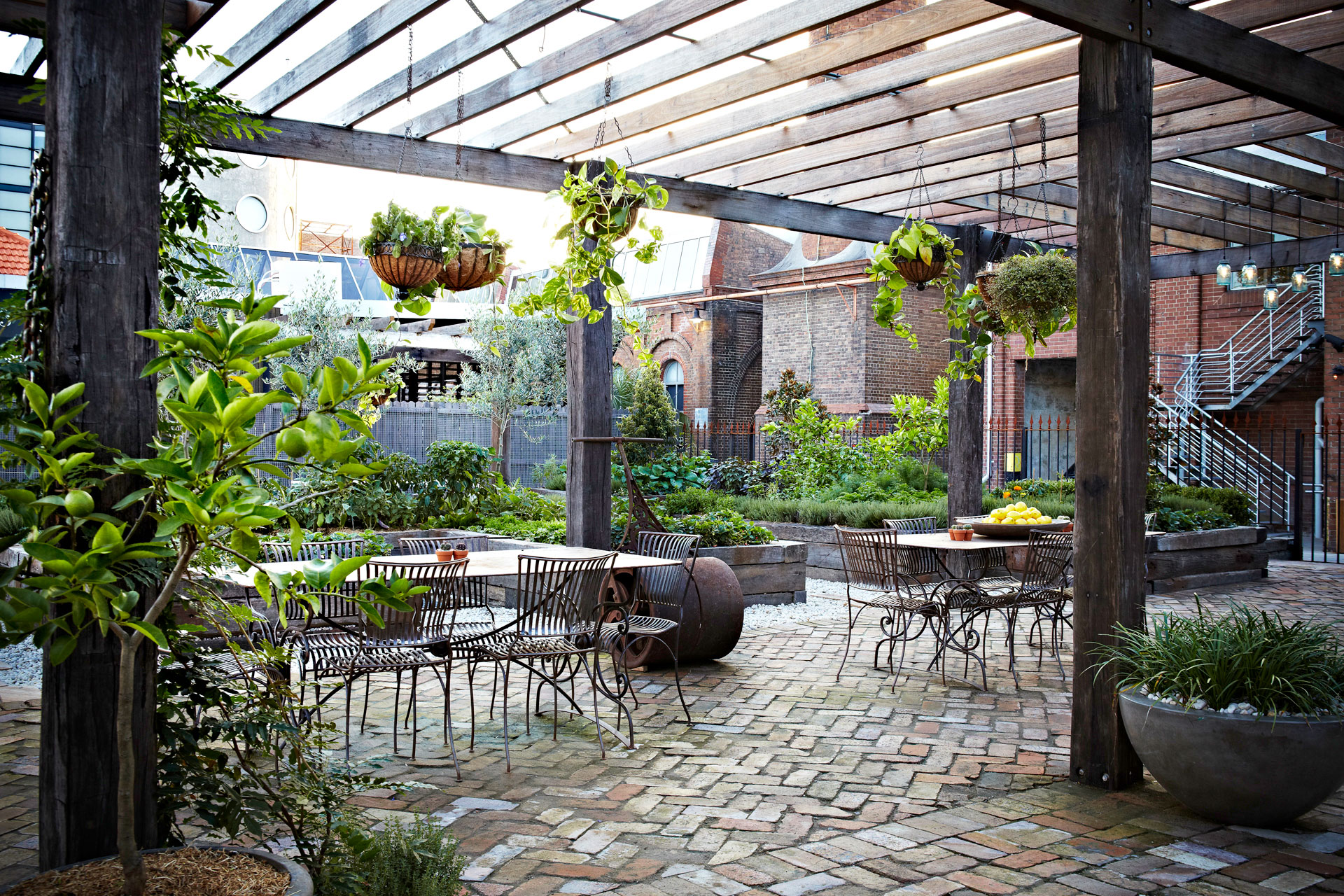 The Patio is an oasis within our garden sanctuary.