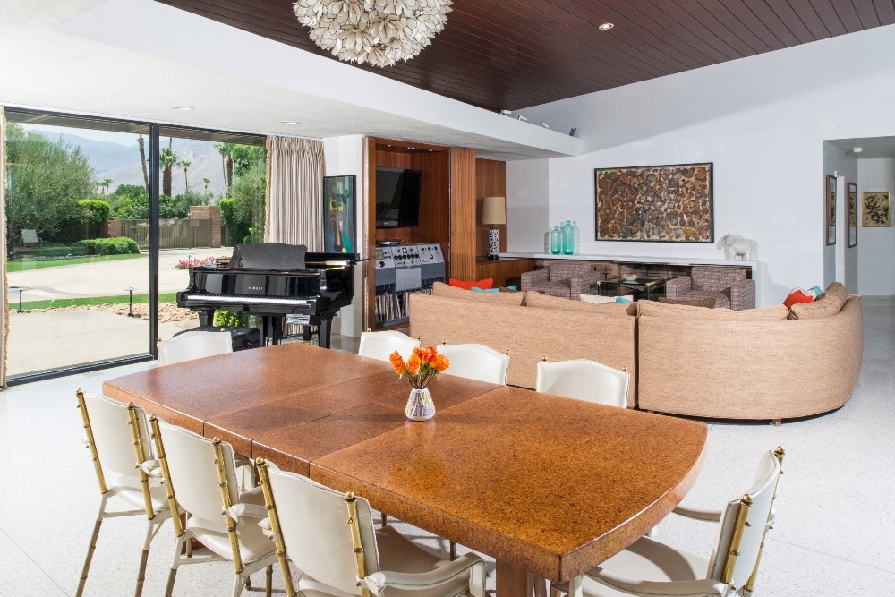 This estate boasts both mid-century style luxury and historical significance with modern amenities.